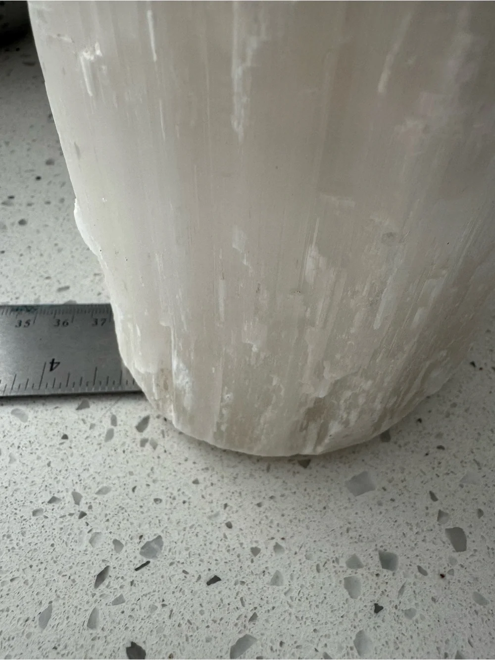 Selenite Crystal Lamp 8”x3”